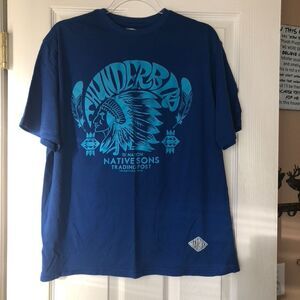 Thunderbird 1st Nation Native Sons Trading Post Tshirt XL Blue